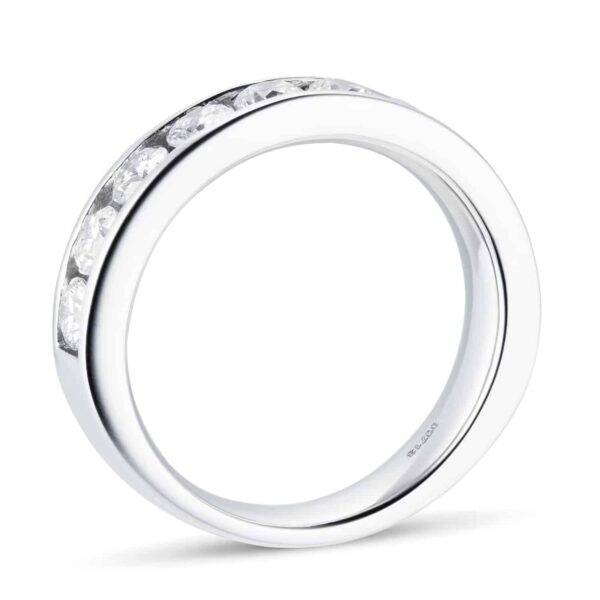 Platinum 1.50ct Brilliant Cut Goldsmiths Brightest Diamond Eternity Ring - Görsel 3