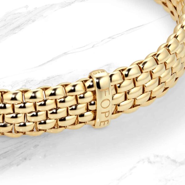 18ct Yellow Gold Panorama Pave 0.23cttw Diamond Bracelet - Görsel 4