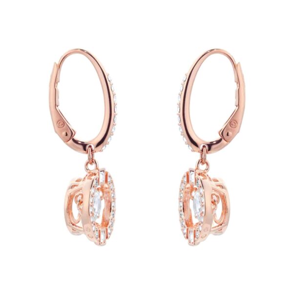 Sparkling Dance Rose Gold Plated Drop Earrings - Görsel 4