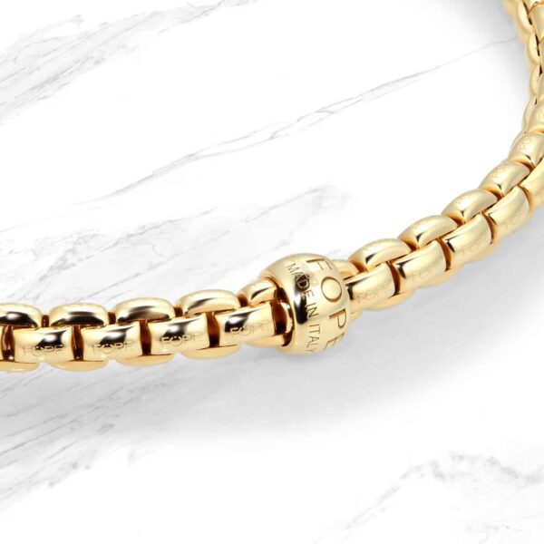 18ct Yellow Gold Eka Tiny Diamond Bracelet - Görsel 4